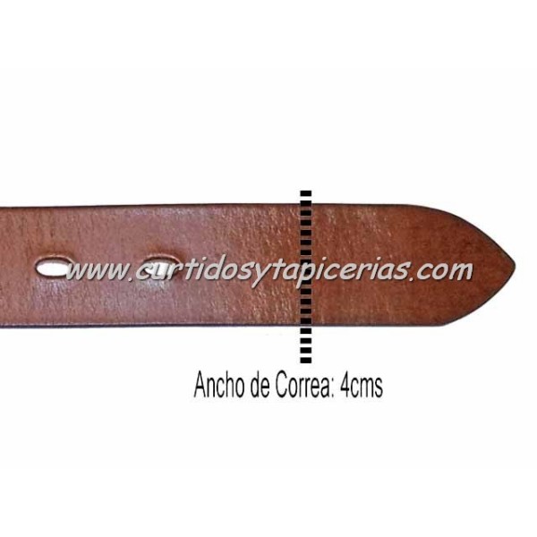 Cinturón de Cuero en 4cm de ancho (Color Marrón)