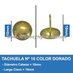 Tachuela Dorada Nº 10
