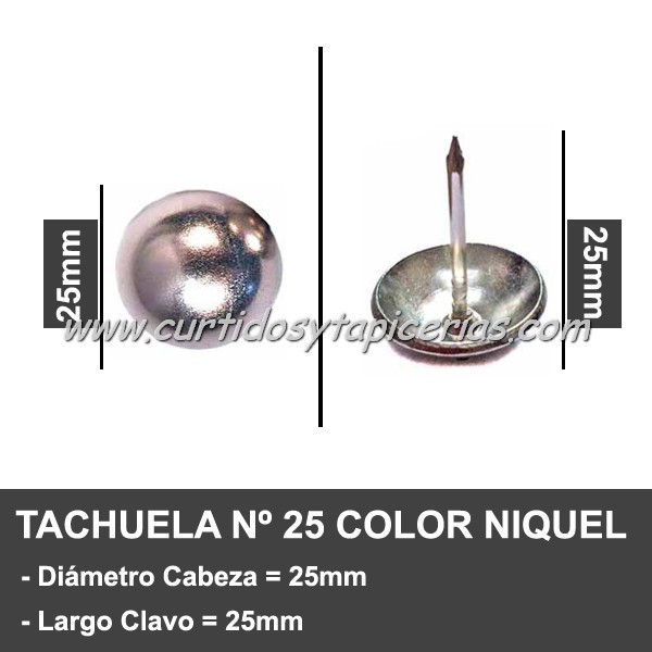 Tachuela Niquelada Nº 25