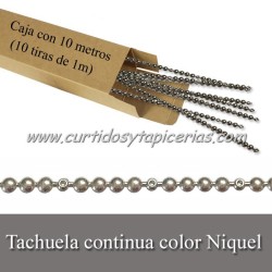 Tachuela continua Color Niquel - Caja con 10 metros