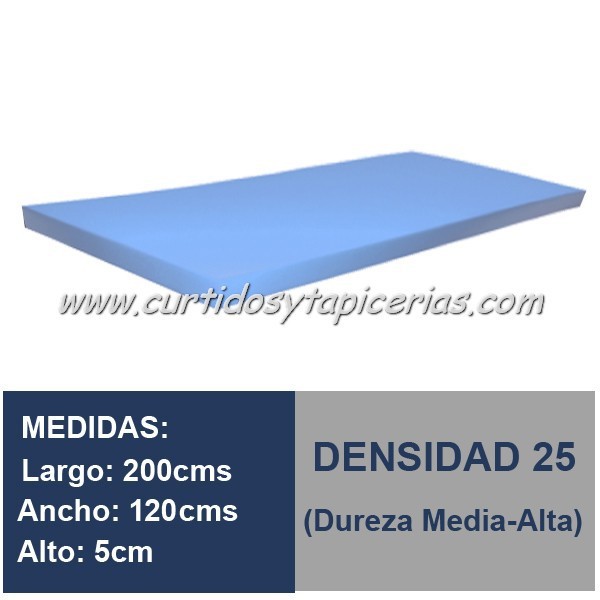 Plancha Espuma Med. 200x120x5cm D-25