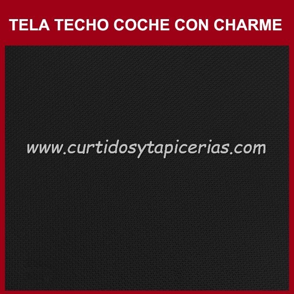 Tela Techo Coche con Charme - Color Negro Intenso